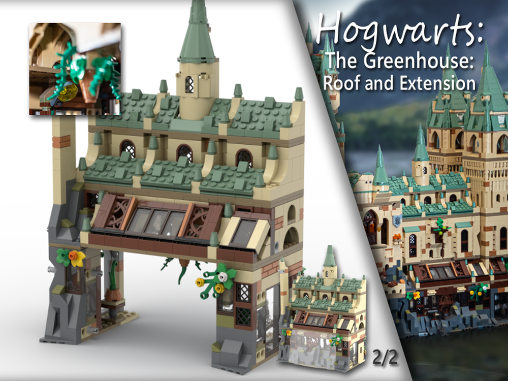 Lego HP Modular - Greenhouse Roof and Extension - Greenhouse 2/2