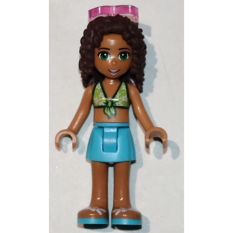 Lego Andrea - Lime Bikini, Medium Azure Skirt