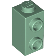 Lego Brick Special 1 x 1 x 1 2/3 with Studs on 1 Side / Sand Green