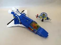 Cosmic Fleet Space Shuttle with Satellite