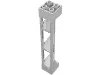 Support 2 x 2 x 10 Girder Triangular Vertical - Type 1 - Solid Top, 3 Posts / White