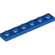 Plate 1 x 6 / Blue