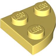Lego Plate Round Corner 2 x 2 / Bright Light Yellow