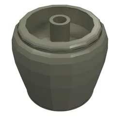 Belville / Scala, Equipment Flower Pot / Dark Gray
