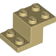 Bracket 3 x 2 x 1 1/3 with Pin Bottom / Tan