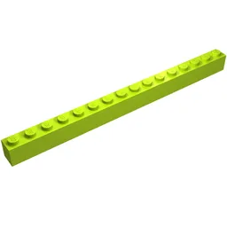 Brick 1 x 16 / Lime