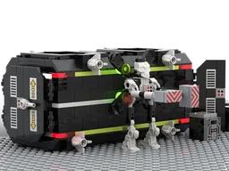Space Shipping container - with BTII loading drone