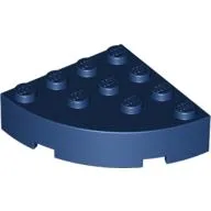 Brick Round Corner 4 x 4 Full Brick / Dark Blue