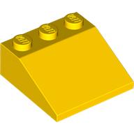 Lego Brick Sloped 33° 3 x 3 / Yellow