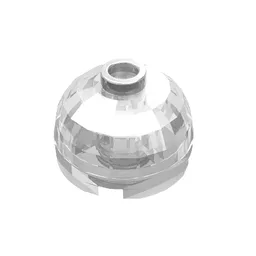 Brick Round 2 x 2 Dome Top, Hollow Stud / Trans-Clear