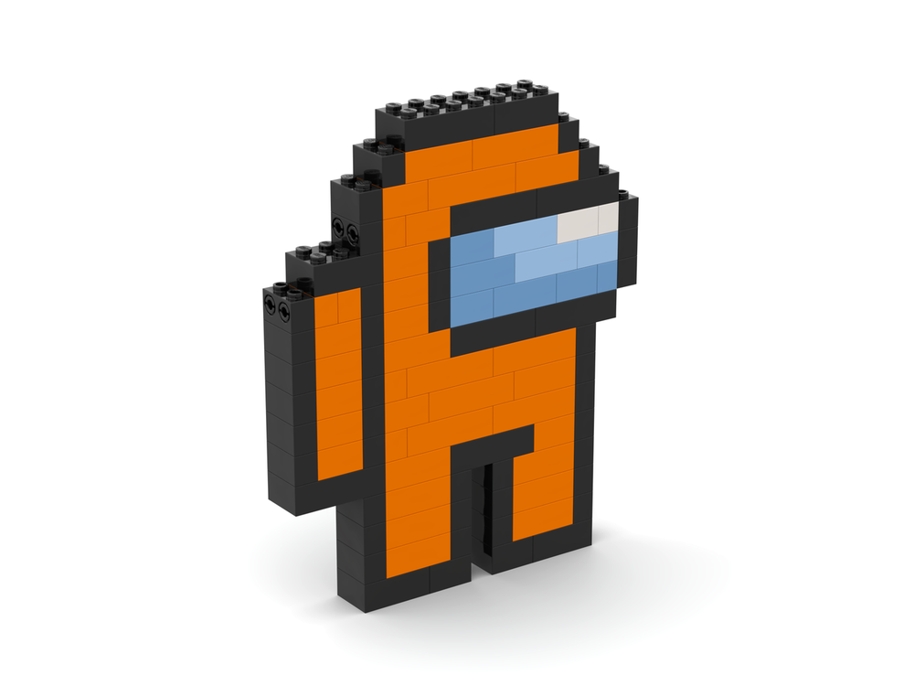 Lego Among Us Orange Crewmate