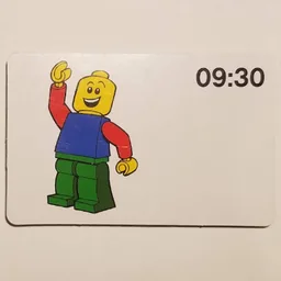 Activity Card, Time-Teaching 24-Hour Clock 09:30 / [No Color/Any Color]