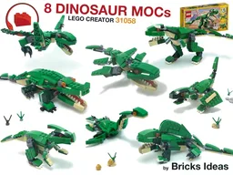 8 in 1 - Dinosaurs - Lego Creator 31058 MOCs