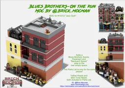 Blues Brothers - On The Run - Backyard MOC for set #10312 "Jazz Club" (FREE)