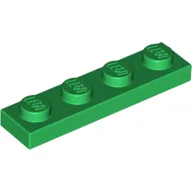 Plate 1 x 4 / Green