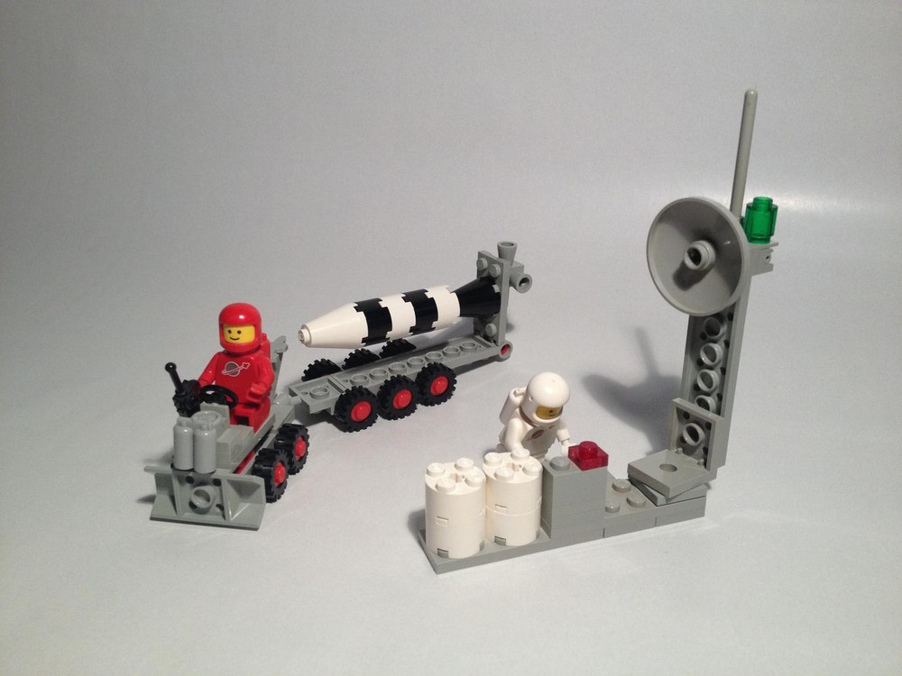 Lego Mini Communication Center with Rocket Transport