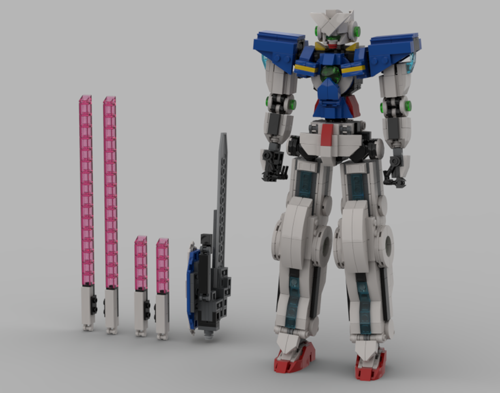 Lego MOC GN-001 Gundam Exia (from Mobile Suit Gundam 00)
