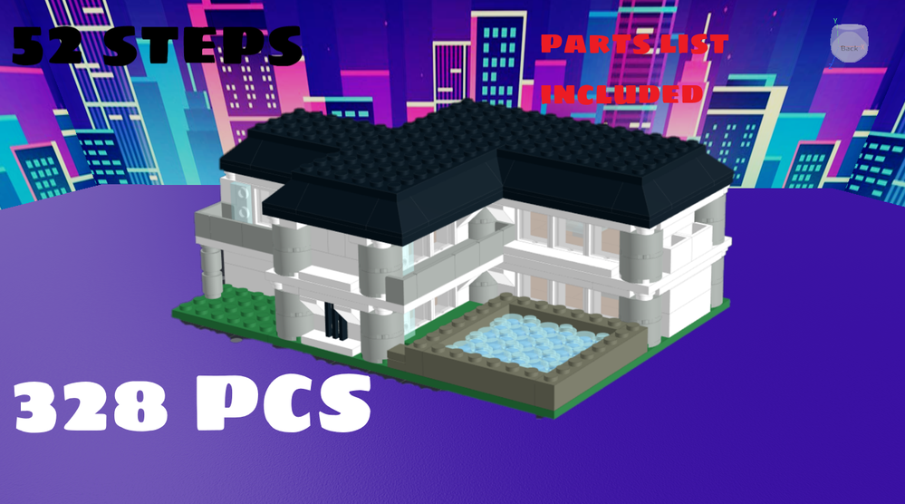 Lego Micro Modern House
