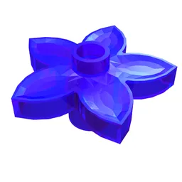 Duplo Plant, Flower with 1 Top Stud / Trans-Purple