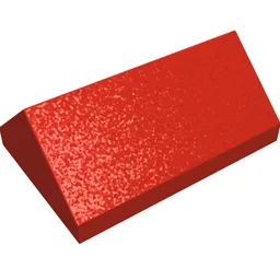 Brick Sloped 45° 2 x 3 Double / Red