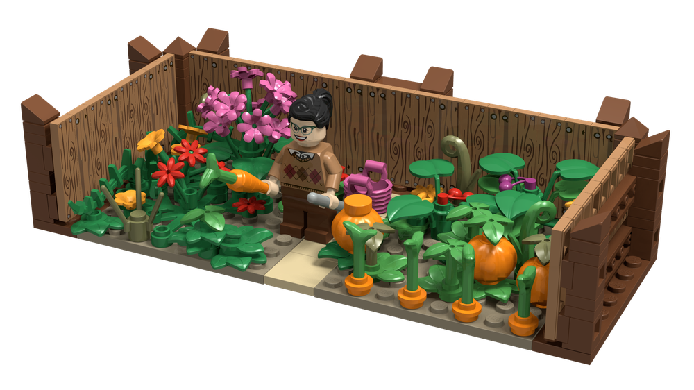 Lego Diorama: The Proud Gardener