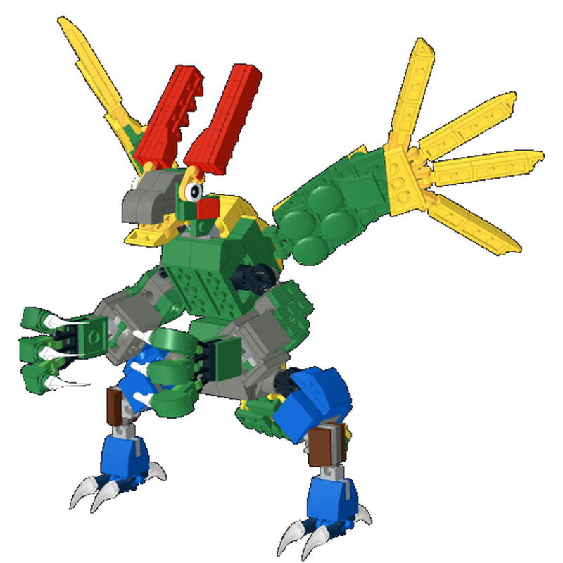 Lego Parrotmon from Digimon