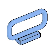 Bar 1 x 4 x 2 / Medium Blue