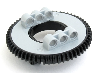 Lego Technic Turntable 60 Tooth with Black Top with Beveled Teeth (18939 / 18938)
