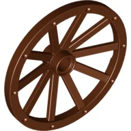 Wheel Wagon Huge (43mm D.) / Reddish Brown