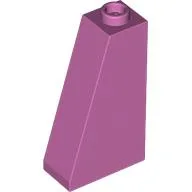Brick Sloped 75° 2 x 1 x 3 with Open Stud / Medium Dark Pink