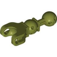 Lego Large Figure Skeletal, Limb, 5L with Ball Joint on Axle and Ball Socket / Olive Green
