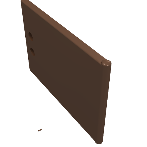 Lego Cupboard 2 x 3 x 2 Door / Brown