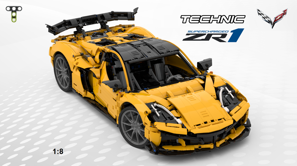 Lego 42172 Corvette ZR1 2025 - P1 alternate build