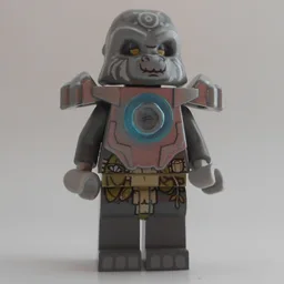 Grumlo with Flat Silver Shoulder Armor