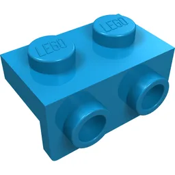 Bracket 1 x 2 - 1 x 2 / Dark Azure