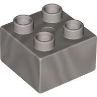 Duplo Brick 2 x 2 / Pearl Light Gray