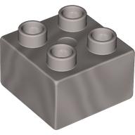 Lego Duplo Brick 2 x 2 / Pearl Light Gray