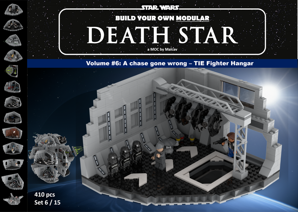 Lego Modular Death Star Volume #6: TIE Hangar - A chase gone wrong