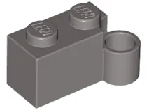 Hinge Brick 1 x 4 [Lower] / Dark Gray