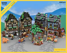 LEGO 10193 Medieval Market Village Remake MOC Instructions