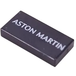 Tile 1 x 2 with White 'ASTON MARTIN' Print