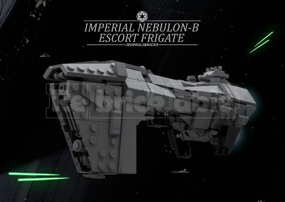 Lego Imperial Nebulon-B Escort Frigate (1:1455 Scale)