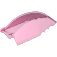 Windscreen 8 x 4 x 2 Curved with Handle / Trans-Dark Pink