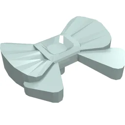 Headwear Accessory Bow with Pin / Light Aqua