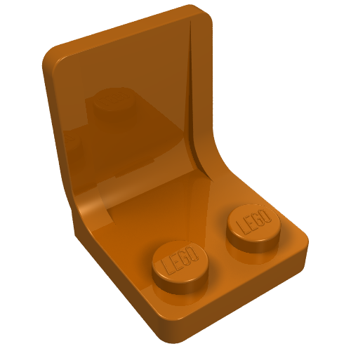 Lego Seat / Chair 2 x 2 / Dark Orange