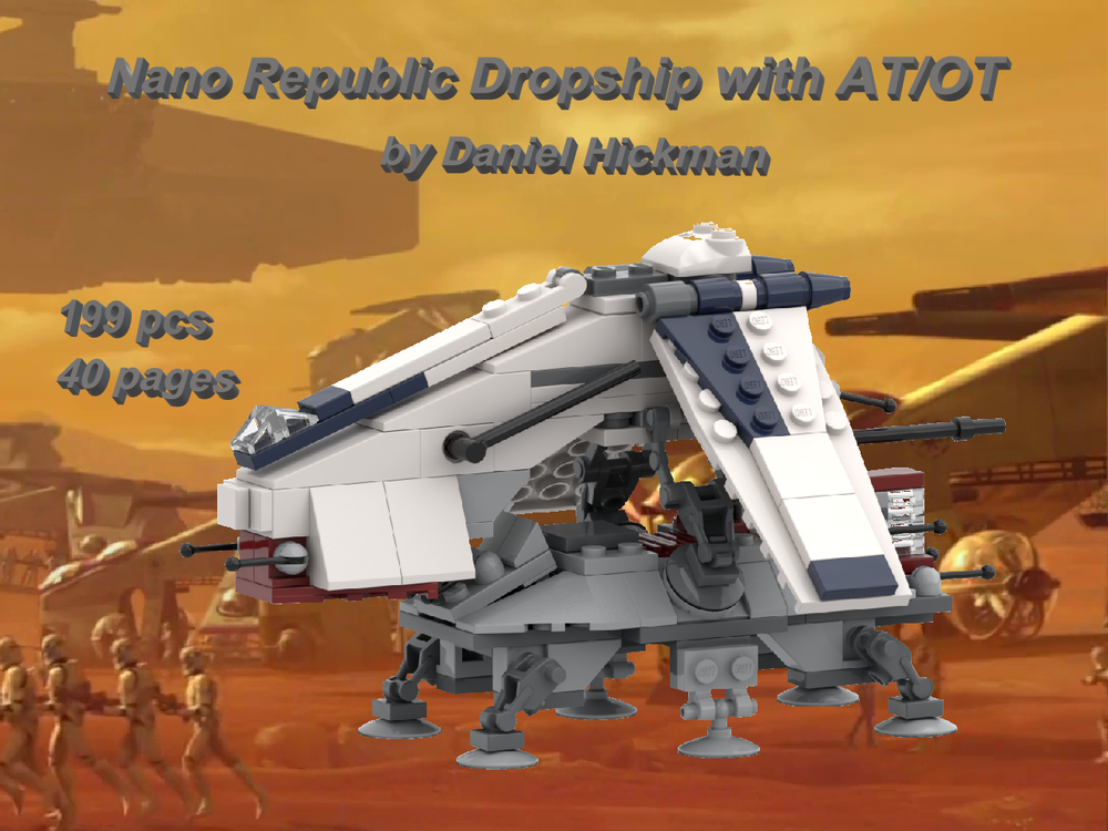 Lego Nano Republic Dropship with AT-OT