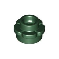 Lego Plant, Flower, Plate Round 1 x 1 with 5 Petals / Dark Green