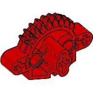Lego Large Figure Skeletal, Torso, Gear 9 Tooth with 3 Axle Holes and 2 Holes (Matoran) / Red