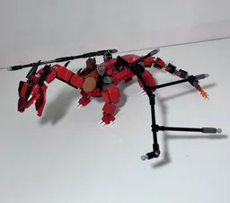 Red dragon with rider seat