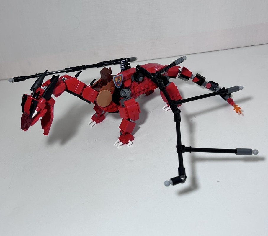 Lego Red dragon with rider seat